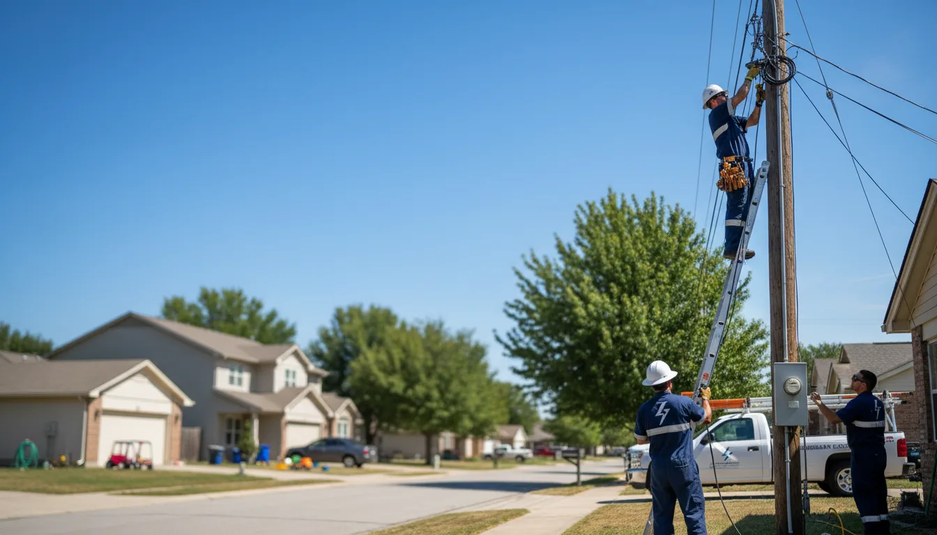 Residential electrician providing installation services in Max, ND